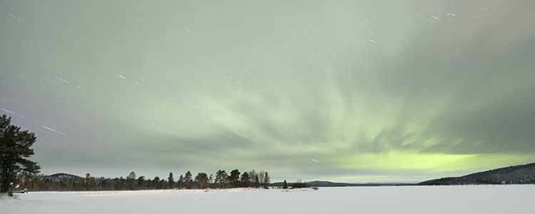 de_0070_finland - Aurora Borealis in Inari, Lapland, Finland